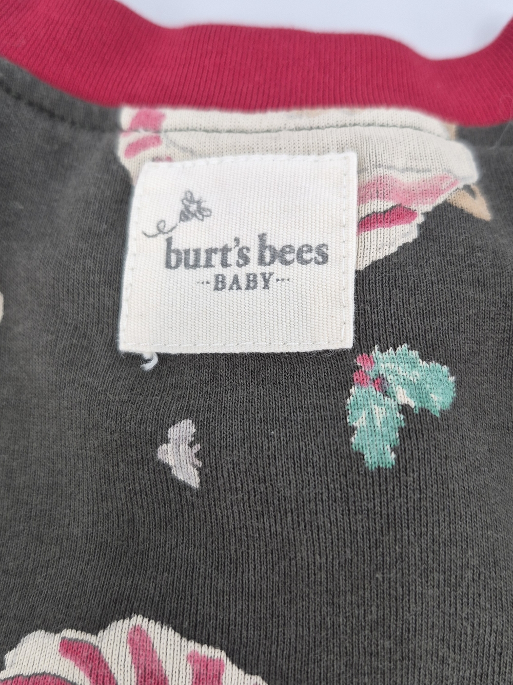 BURTS BEES Christmas Bear Baby Footed Pajama Organic Cotton 24 Months - Picture 9 of 11